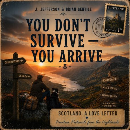 Single cover for You don't survive - you arrive from the album Scotland – A Love Letter by J. Jefferson & Brian Gentile.