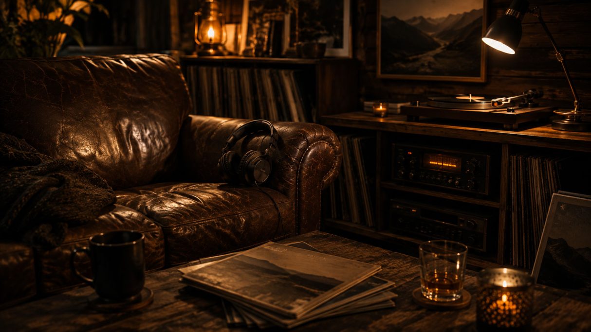 Listening room for reviewing new songs inspired by Scotland.