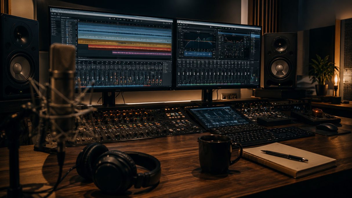 Recording studio where songs for Scotland – A Love Letter were produced.
