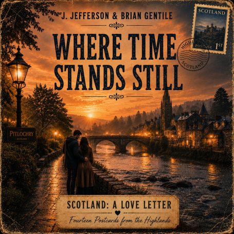 Single cover for Where time stands still from the album Scotland – A Love Letter by J. Jefferson & Brian Gentile.