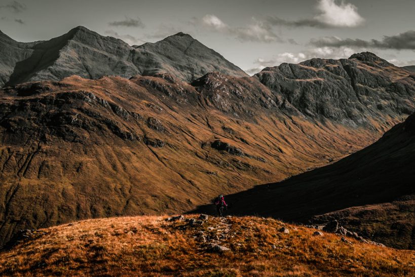 Remote wilderness landscape in Knoydart, Scotland